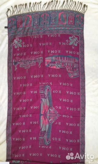 Шарф-палантин женский кашемир шерсть акрил