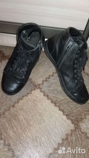Ботинки кожа осень Кроссовки