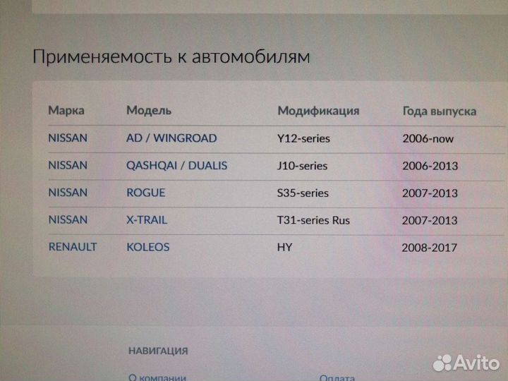 Сайлентблок рычага подвески VTR NIO206R