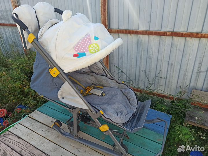 Санки коляска nika
