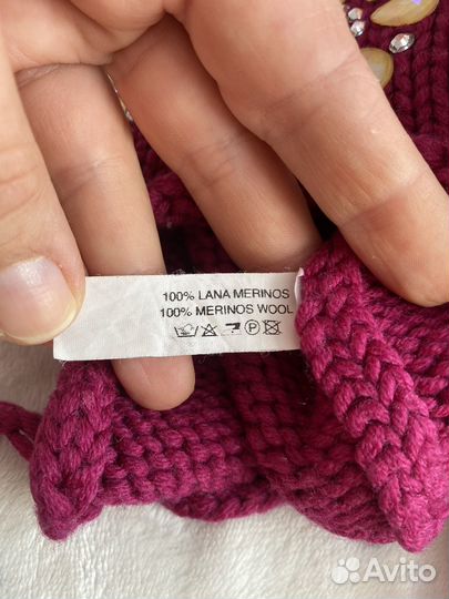 Шапка для девочки размер 46-48(1,5 года)