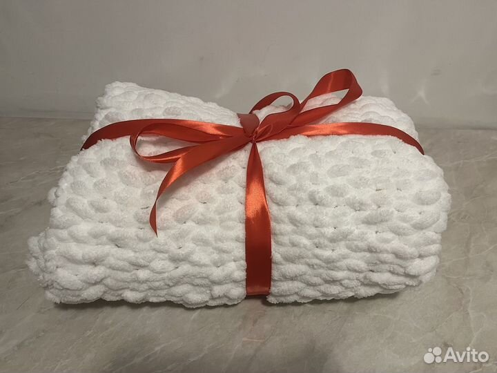 Плед детский вязаный ручная работа