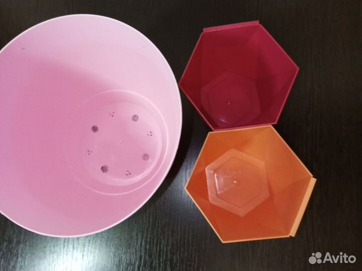 Горшки для цветов пластиковые