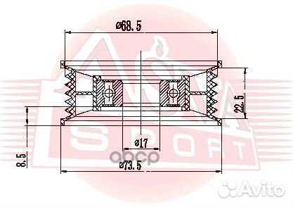 Ролик ремня навесного оборудования натяжной MZB