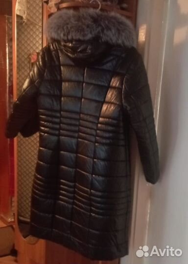 Пуховик женский 52 54 бу черный