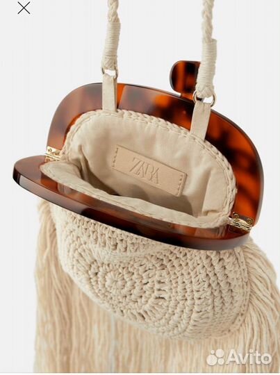 Новая женская вязаная сумочка Zara оригинал