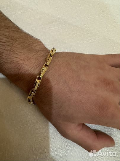 Мужской золотой браслет