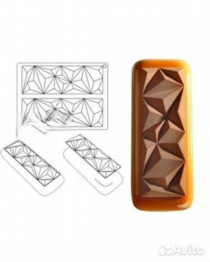 Силиконовая форма для декора айсберг Pavoni