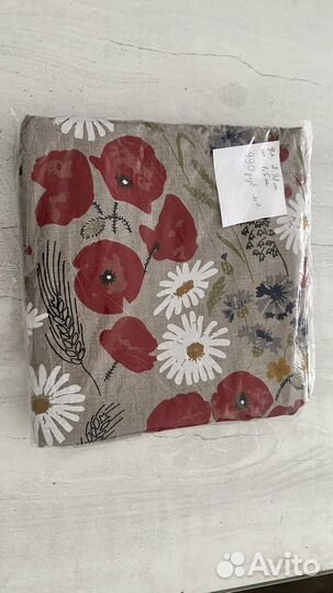 Ткань лён с рисунком