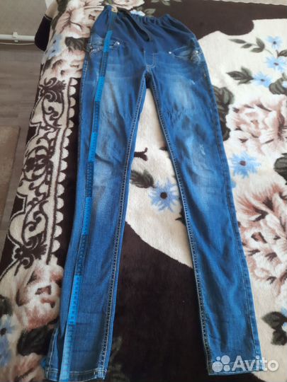 Джинсовые штанишки для беременных