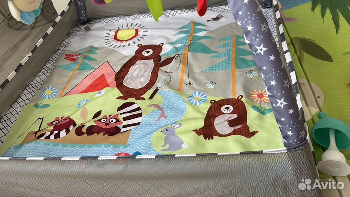 Детский развивающий коврик с бортиками