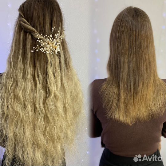 Наращивание волос гелевое(холодный метод)