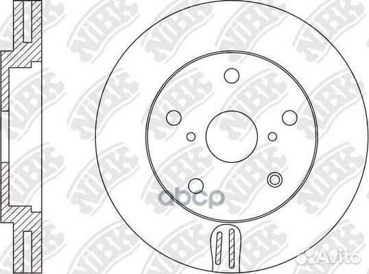 RN1578V Диск тормозной перед RN1578 NiBK
