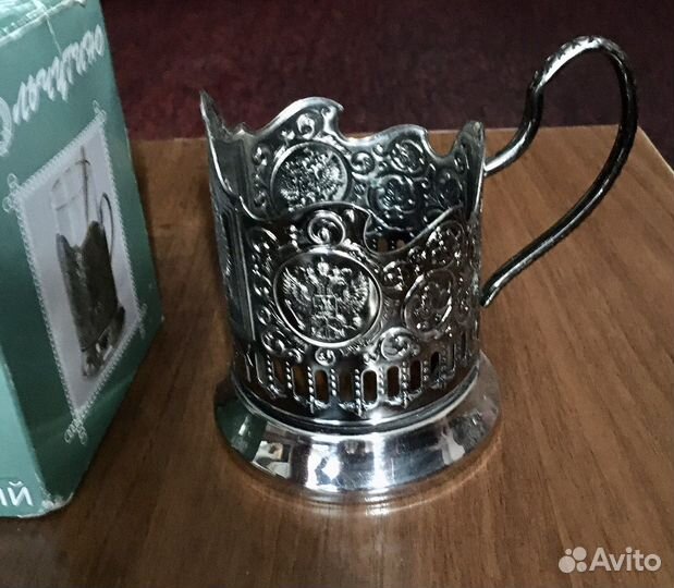 Подстаканник никелированный 