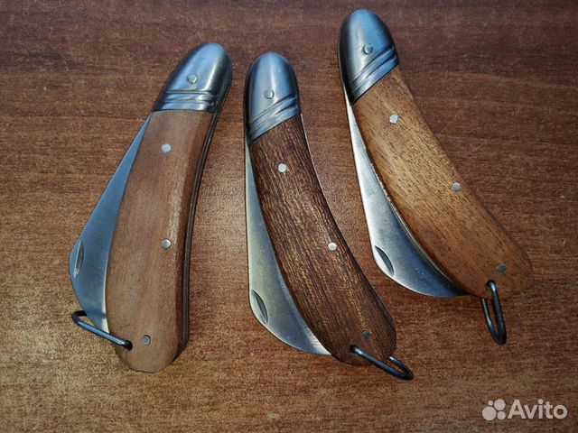Нож садовый с деревянными накладками Россия