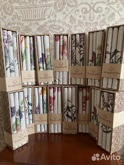 Белорусский лен наборы полотенец