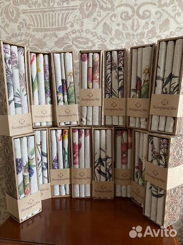 Белорусский лен наборы полотенец