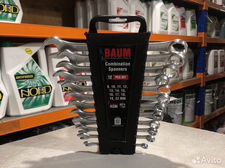 Набор комбинированных ключей 12 пред baum