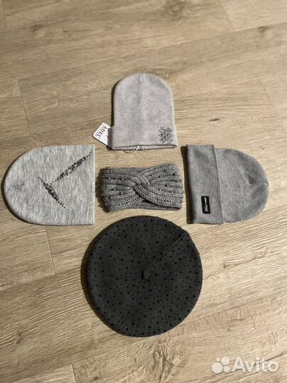 Шапка женская бини тыковка