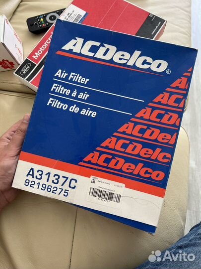 Филтр шевроле камаро acdelco a3137c 92196275