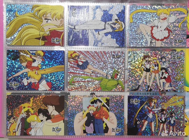 Коллекциноннные карточки 1997г. Сейлор Мун 72шт