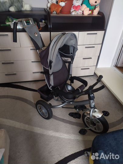 Детский велосипед с родительской ручкой