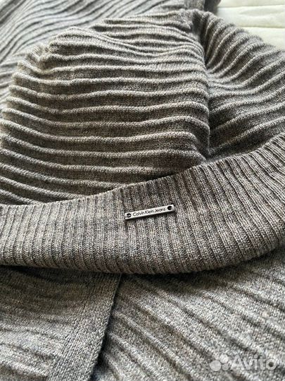 Шарф и шапка серые Calvin Klein Jeans