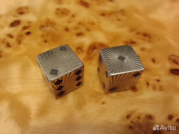 Кубики для нард из цветного металла