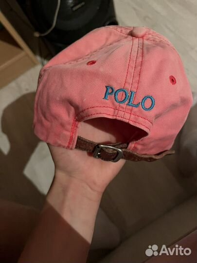 Кепка polo ralph lauren розовая