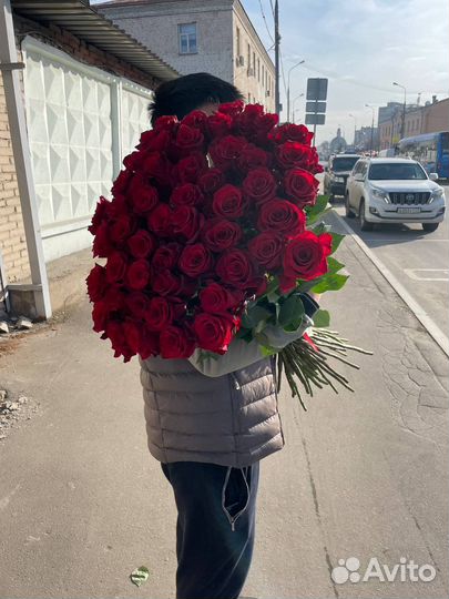 Цветы оптом розы 70см