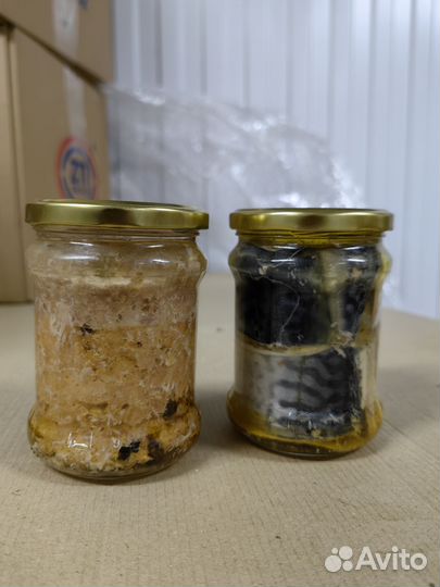 Печень трески в стекле