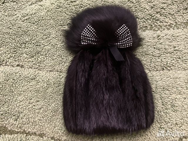 Шапка норковая для девочки