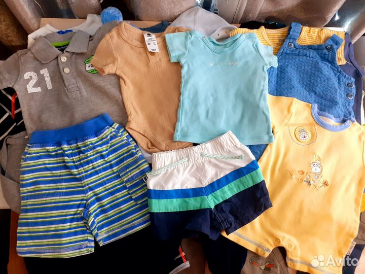 Фирменные вещи пакетом на мальчика 56 62р