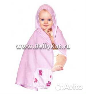 Полотенце детское с капюшоном