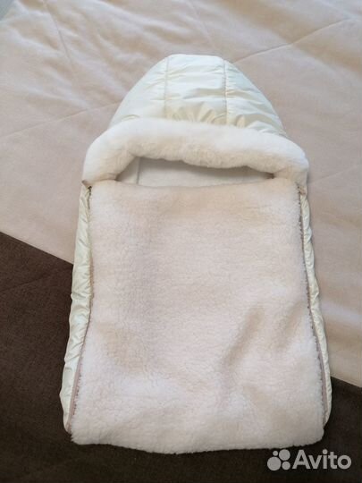 Конверт на выписку зимний, комбинезон на меху