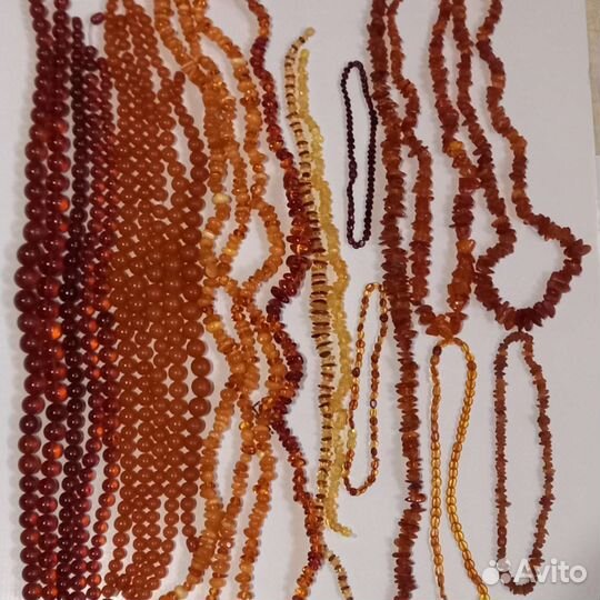 Янтарные бусы винтаж СССР