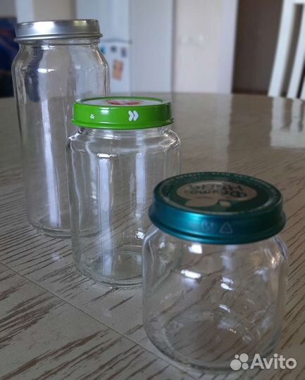 Стеклянные баночки от детского питания