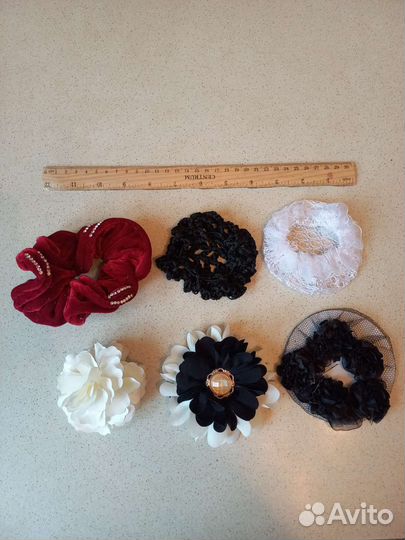 Резинки для волос, для пучка