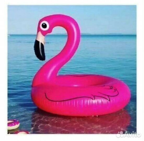 Надувной круг, фламинго, пончик, единорог, 120см