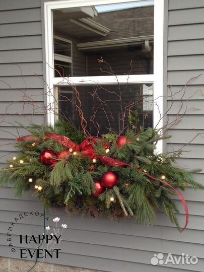 Рождественский декор Новогоднее оформление