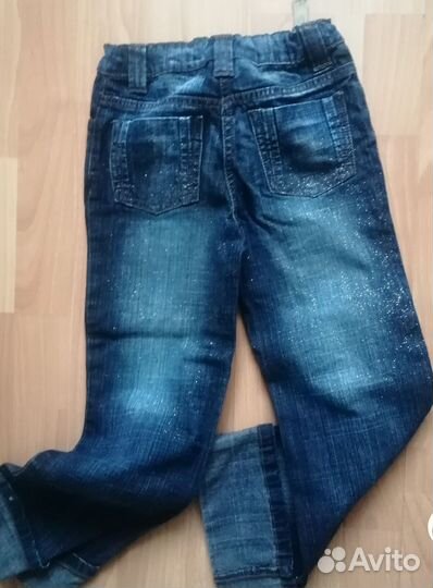 Джинсы на девочку 134