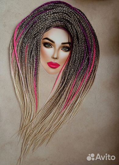 Афрорезинки, ДЕ комплекты изготовление, вплетение