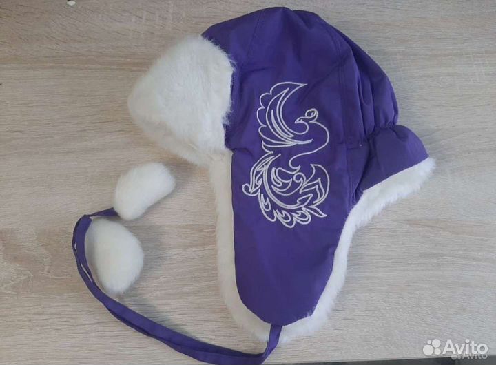 Новая зимняя шапка для девочки. 54-56