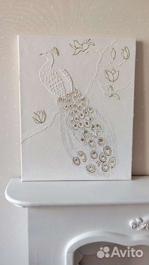 Картина из текстурной пасты