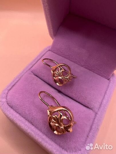 Золотые серьги в идеале 585