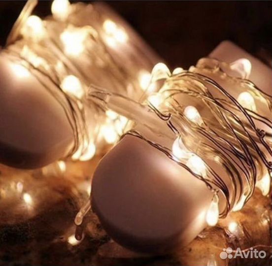 Гирлянда на батарейках и USB