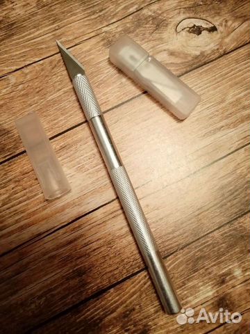 Нож для моделиста со сменными лезвиями, новый