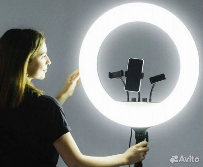 Кольцевая Лампа Большая Мощная Яркая