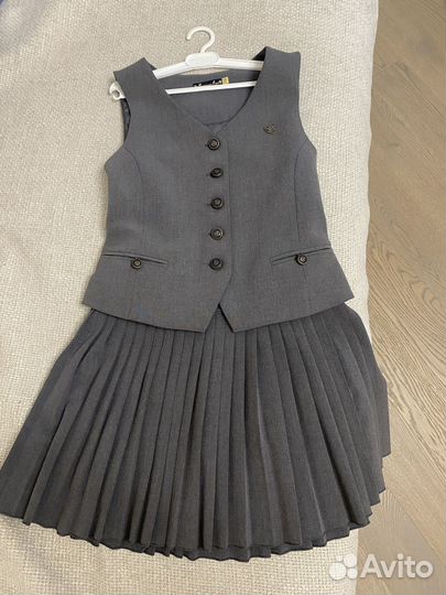 Школьная форма «мал. Леди» (жилет 146, юбка 152)