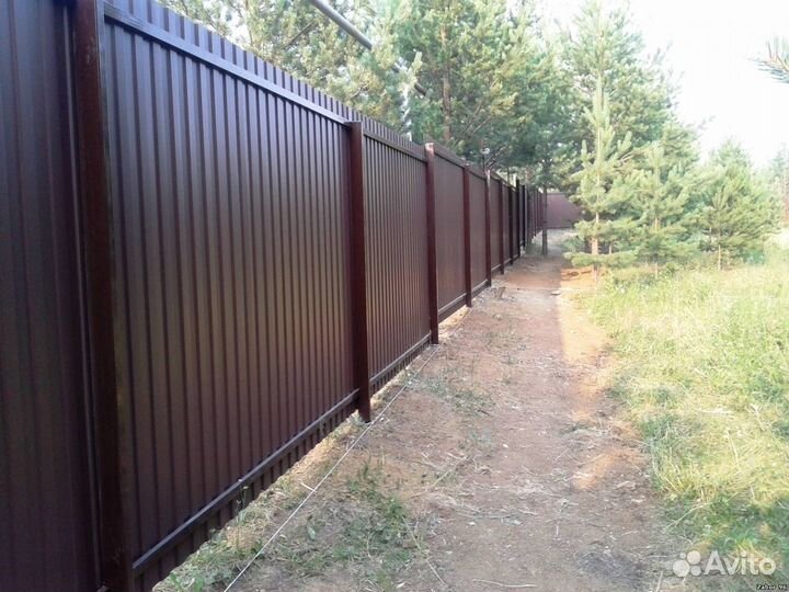 Забор из профнастила